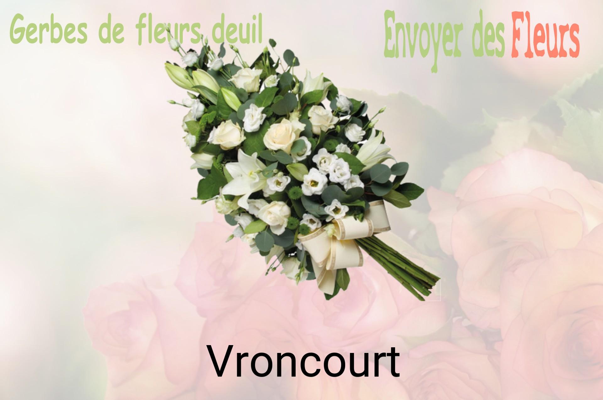Gerbe de fleurs de deuil livrée à Vroncourt